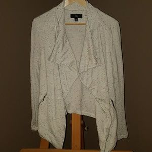 Drapey sweatshirt jacket